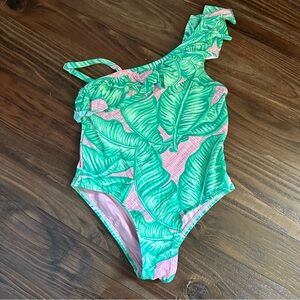 Vineyard Vines One Shoulder Ruffle one piece